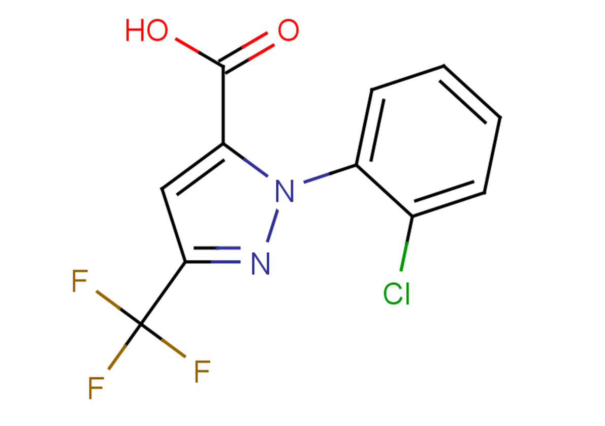 1-(2-chlorophenyl)-3-(trifluoromethyl)-1H-pyrazole-5-carboxylic acid