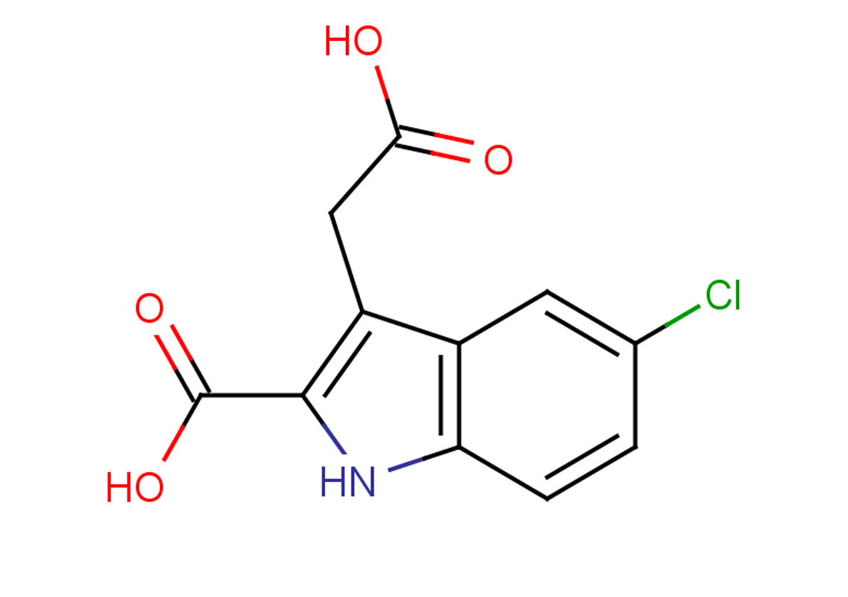 3-(carboxymethyl)-5-chloro-1H-indole-2-carboxylic acid
