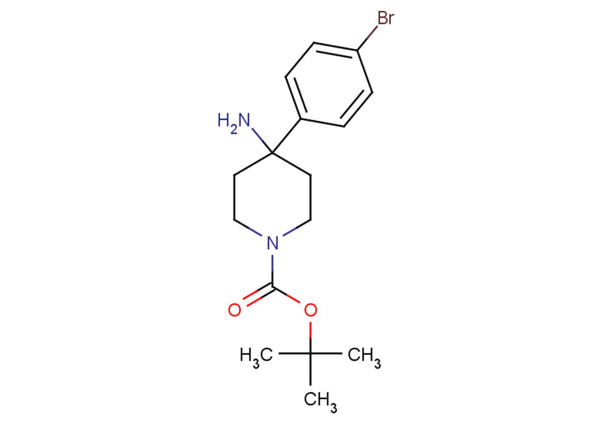 tert-butyl 4-amino-4-(4-bromophenyl)piperidine-1-carboxylate