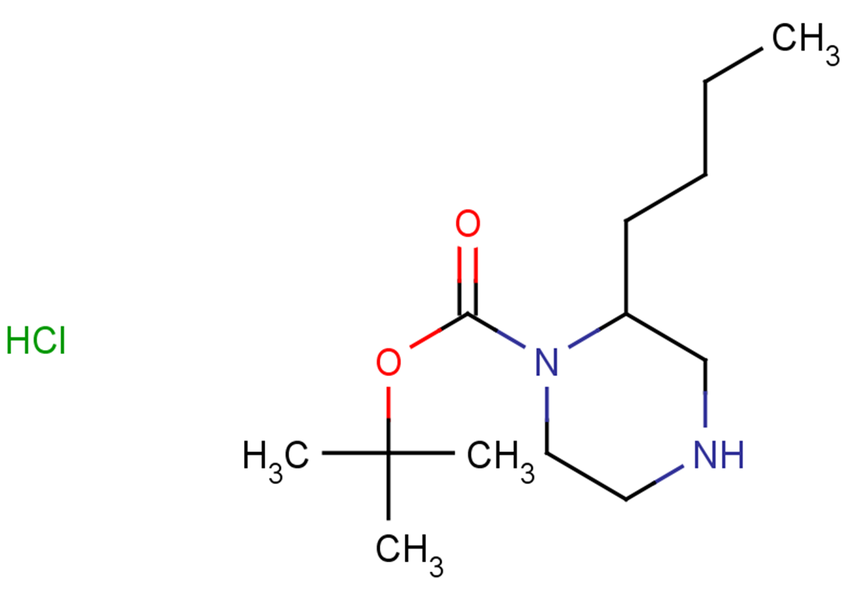tert-butyl 2-butylpiperazine-1-carboxylate hydrochloride