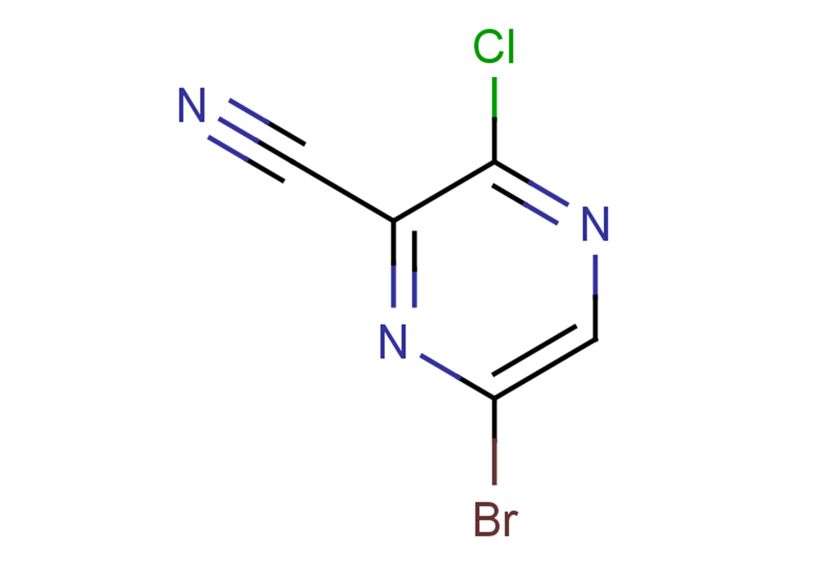 6-bromo-3-chloropyrazine-2-carbonitrile