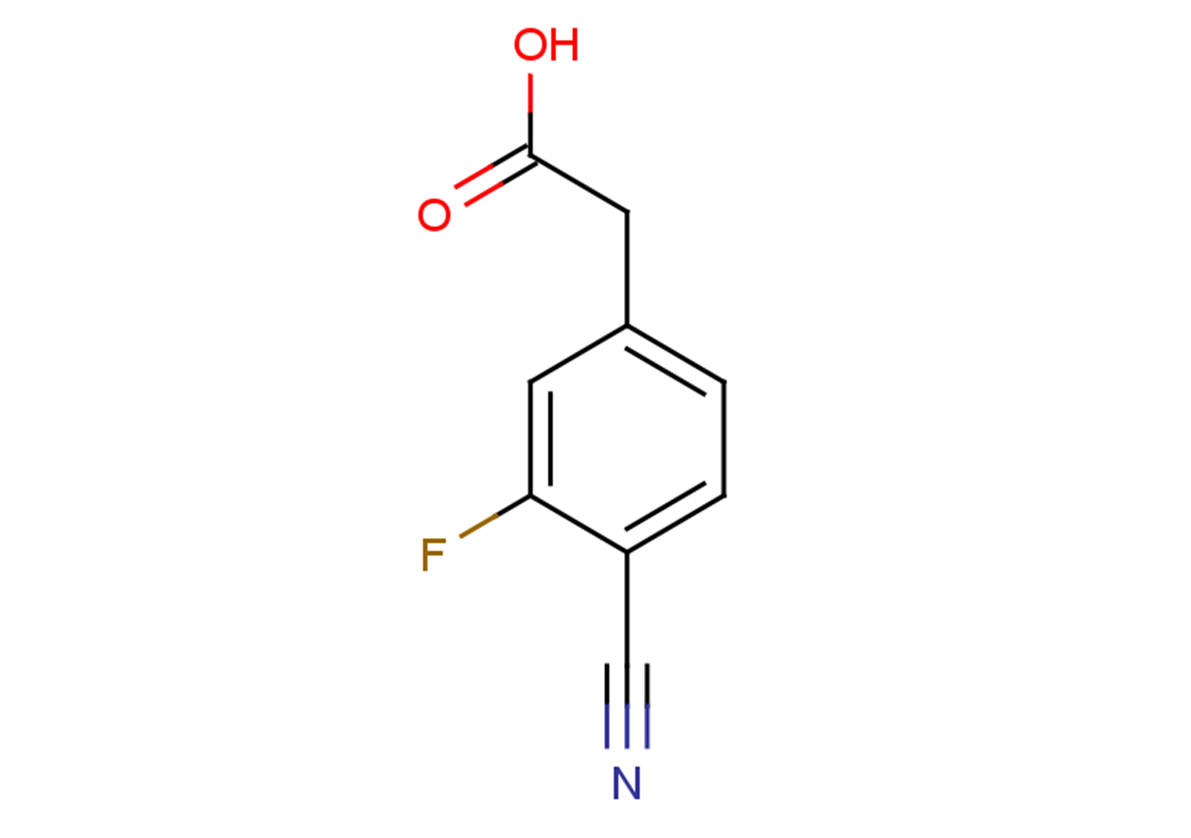 2-(4-cyano-3-fluorophenyl)acetic acid