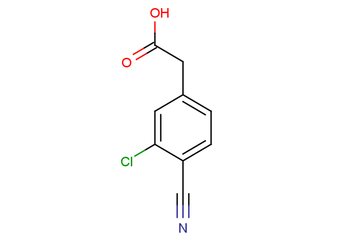2-(3-chloro-4-cyanophenyl)acetic acid