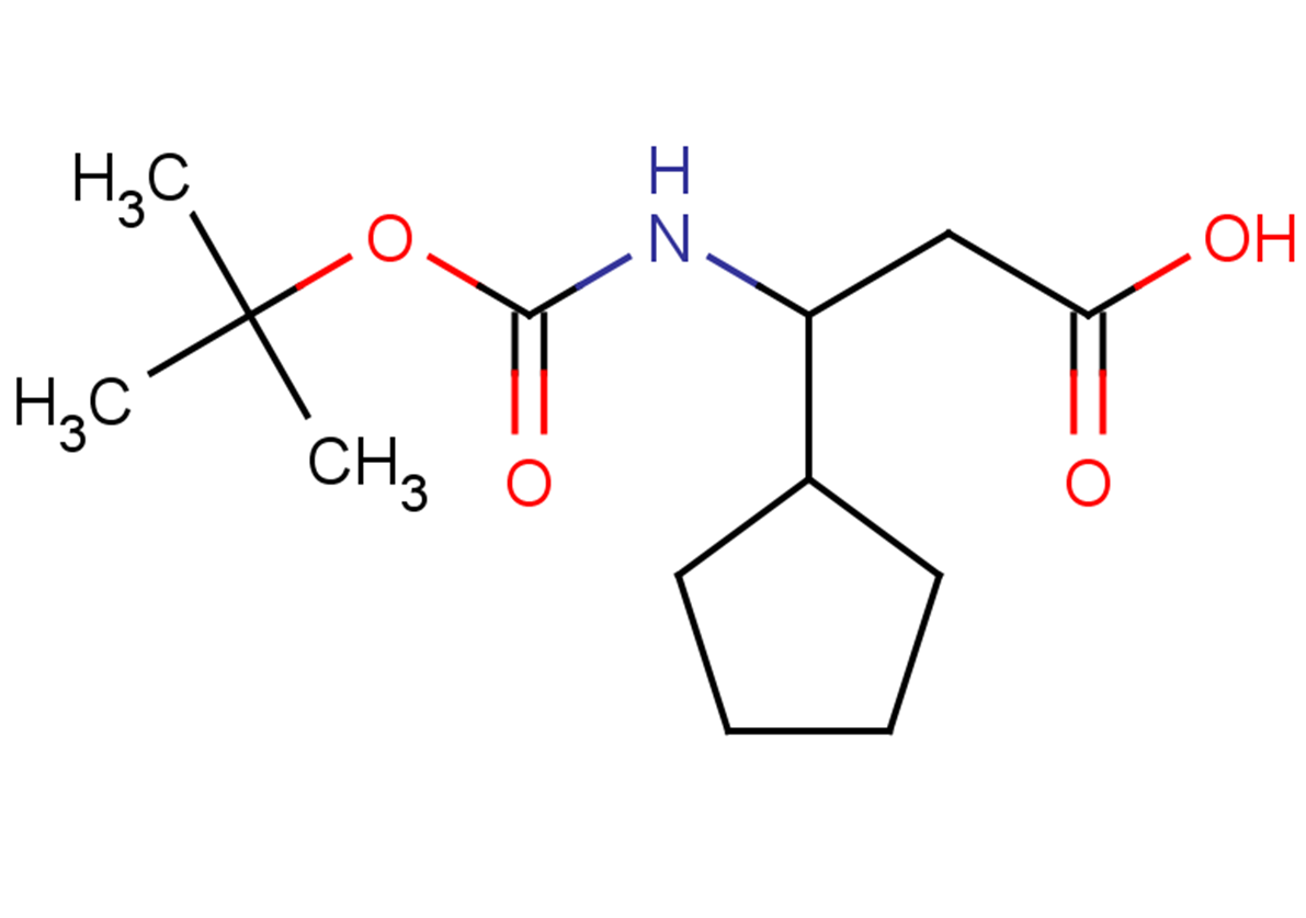 3-{[(tert-butoxy)carbonyl]amino}-3-cyclopentylpropanoic acid