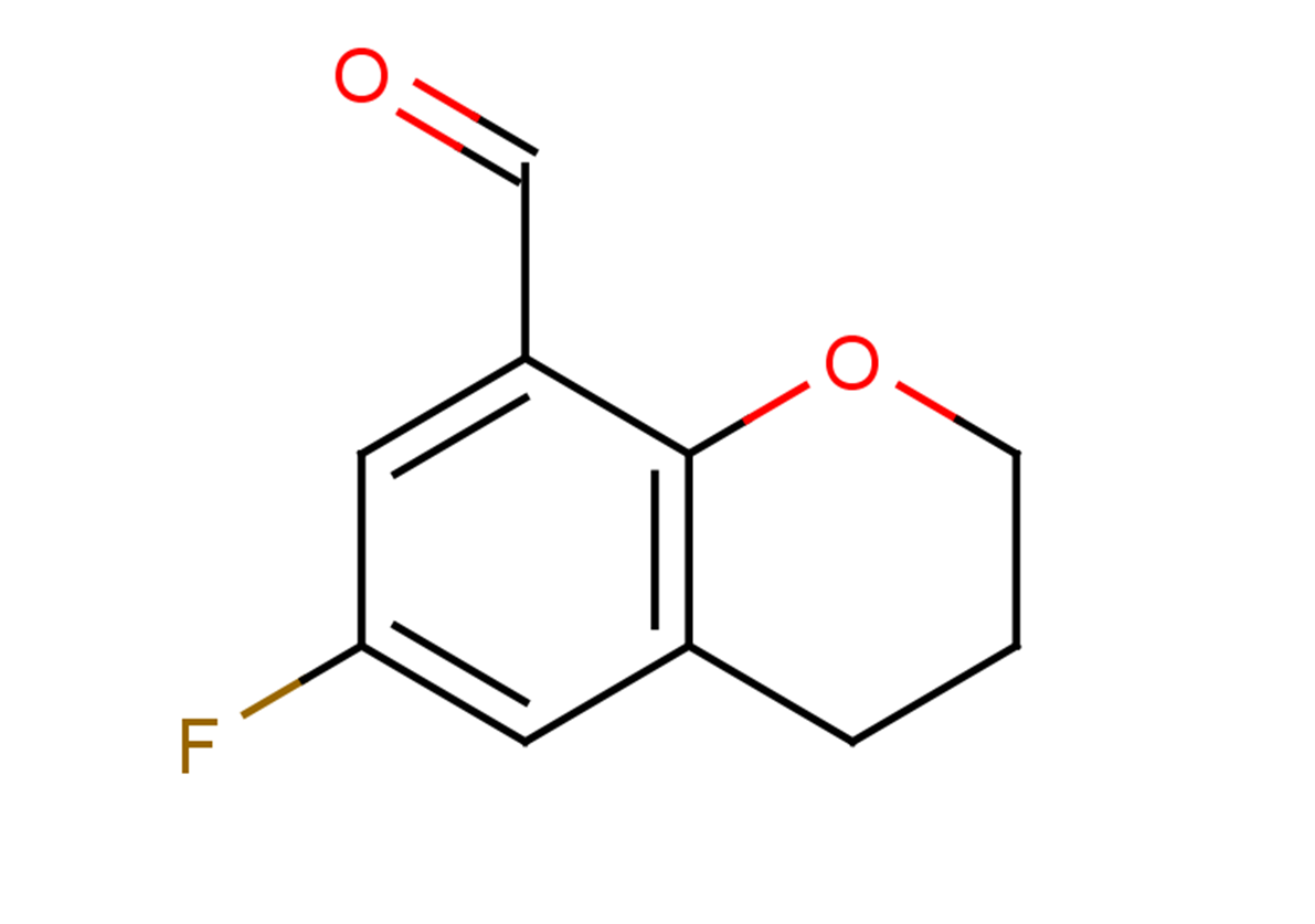 6-fluoro-3,4-dihydro-2H-1-benzopyran-8-carbaldehyde