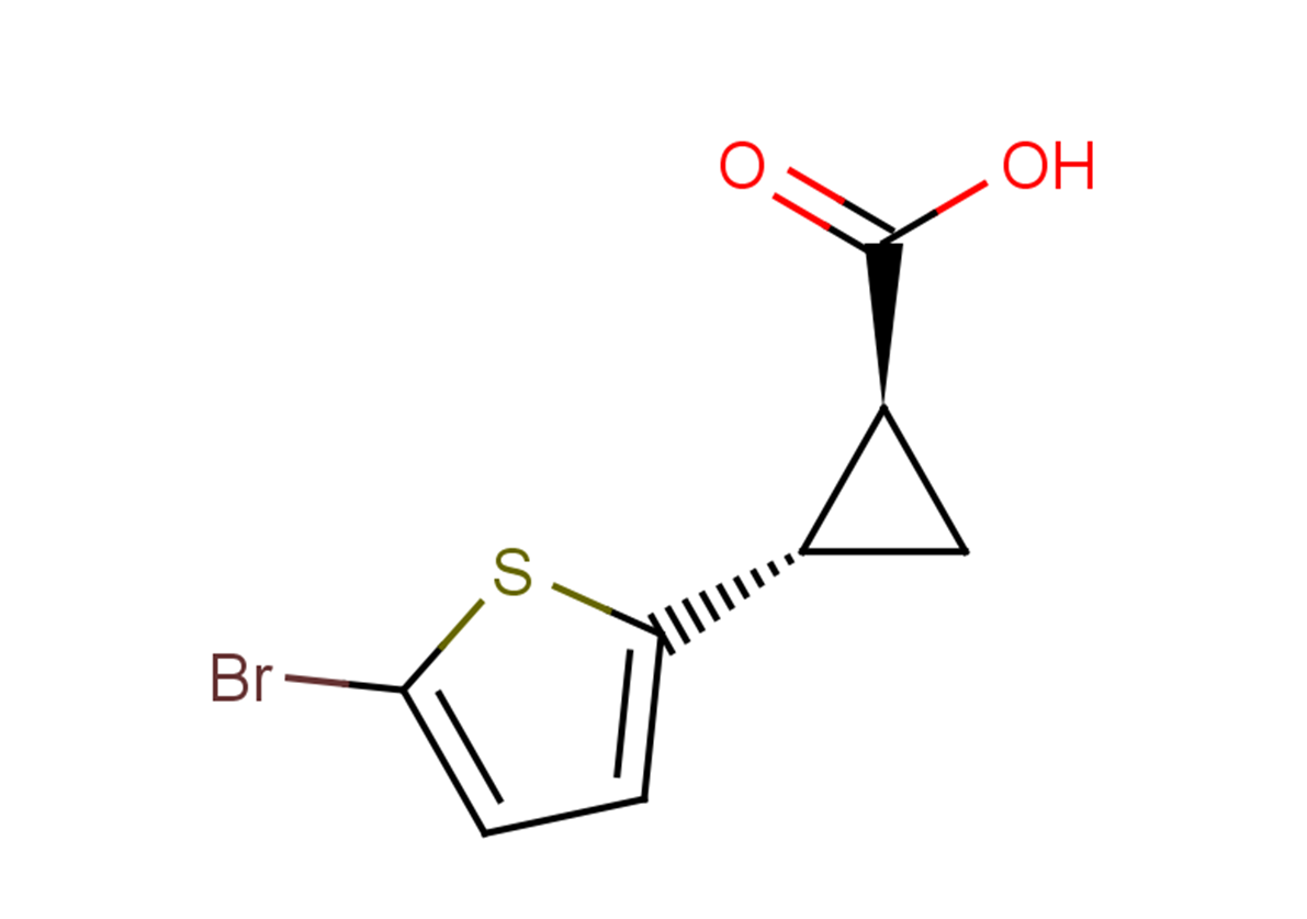 (1S,2S)-2-(5-bromothiophen-2-yl)cyclopropane-1-carboxylic acid