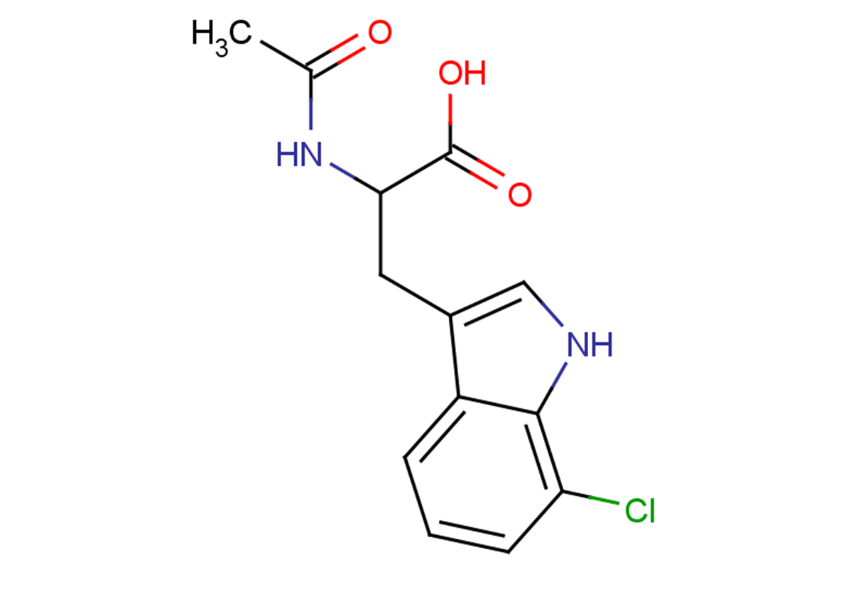 3-(7-chloro-1H-indol-3-yl)-2-acetamidopropanoic acid