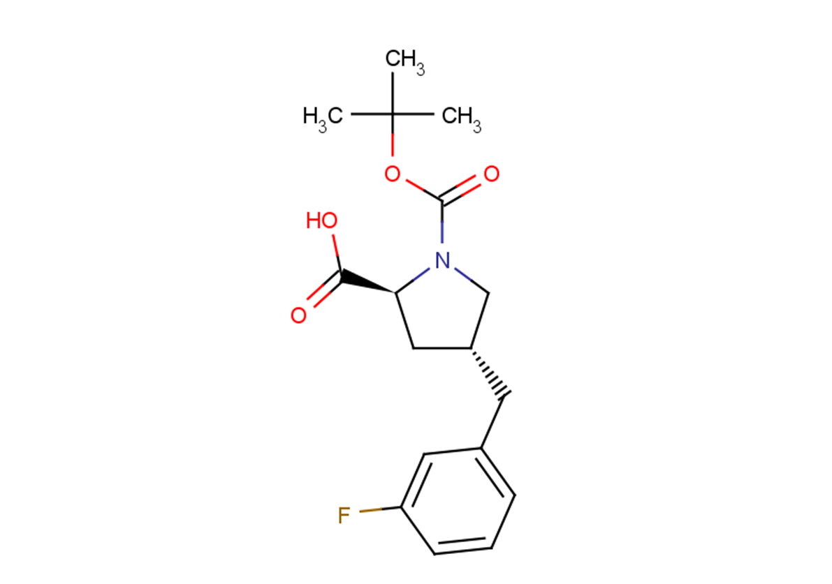 (2S,4R)-1-[(tert-butoxy)carbonyl]-4-[(3-fluorophenyl)methyl]pyrrolidine-2-carboxylic acid