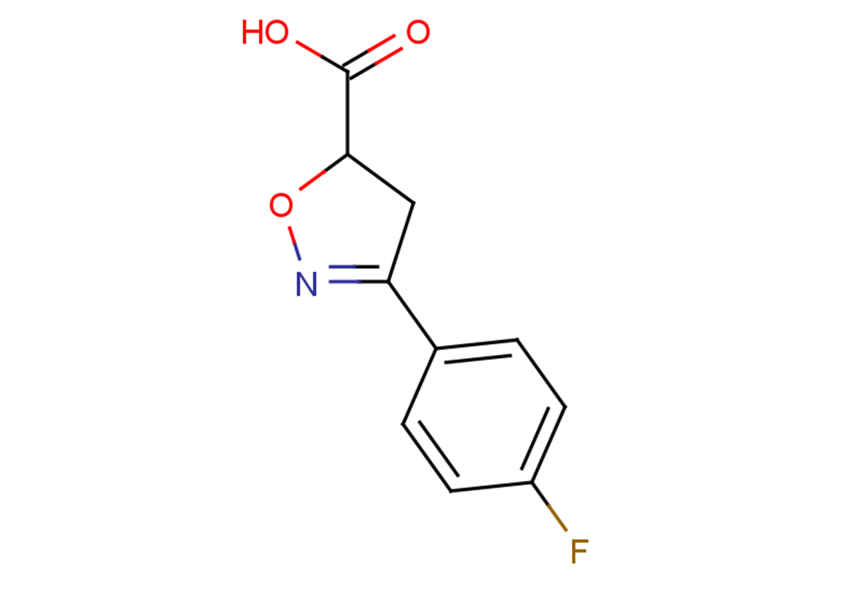 3-(4-fluorophenyl)-4,5-dihydro-1,2-oxazole-5-carboxylic acid