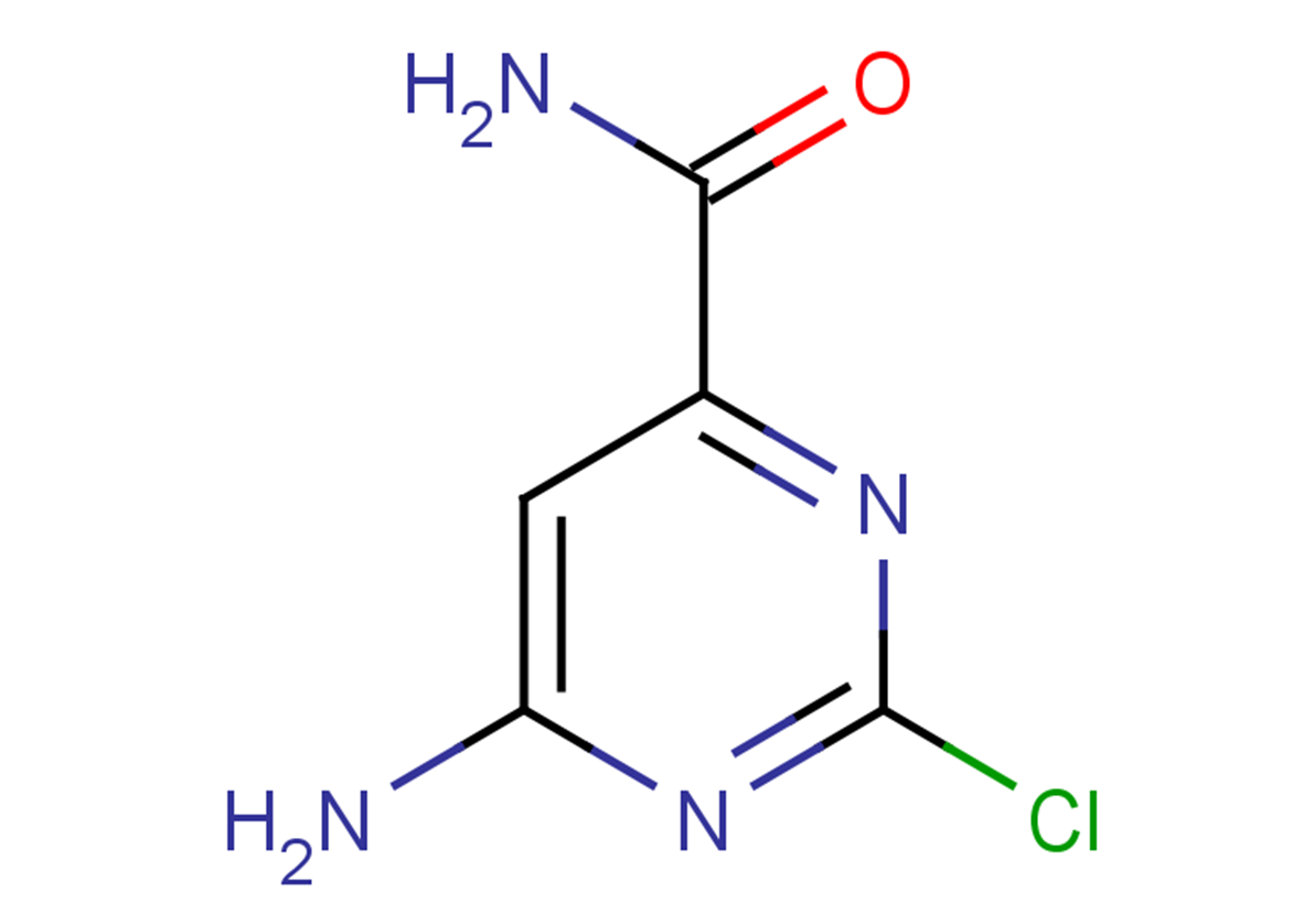 6-amino-2-chloropyrimidine-4-carboxamide