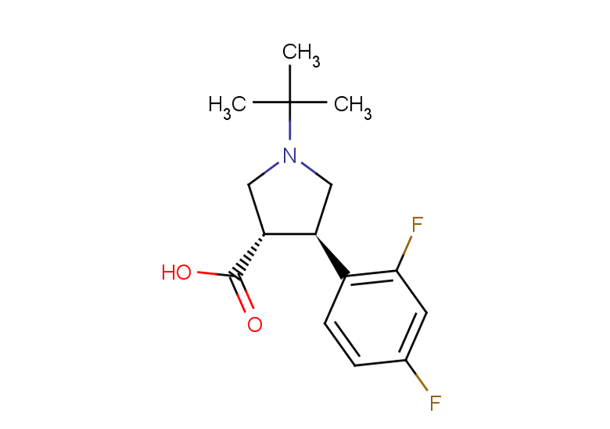 (3S,4R)-1-tert-butyl-4-(2,4-difluorophenyl)pyrrolidine-3-carboxylic acid