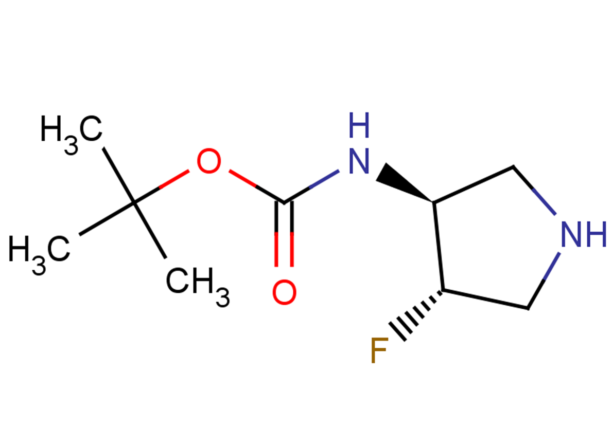 tert-butyl N-[(3S,4S)-4-fluoropyrrolidin-3-yl]carbamate