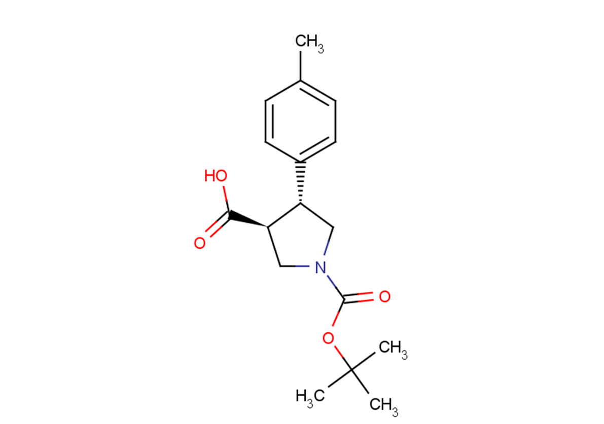(3S,4R)-1-[(tert-butoxy)carbonyl]-4-(4-methylphenyl)pyrrolidine-3-carboxylic acid