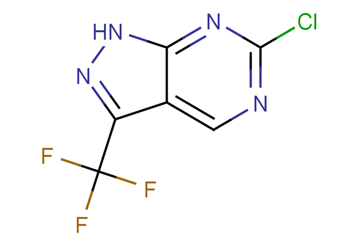 6-chloro-3-(trifluoromethyl)-1H-pyrazolo[3,4-d]pyrimidine