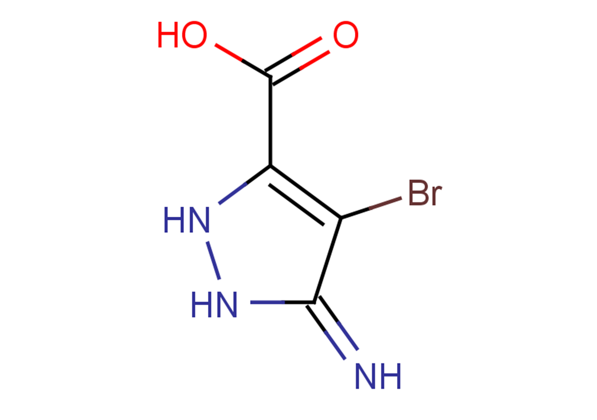4-bromo-5-imino-2,5-dihydro-1H-pyrazole-3-carboxylic acid