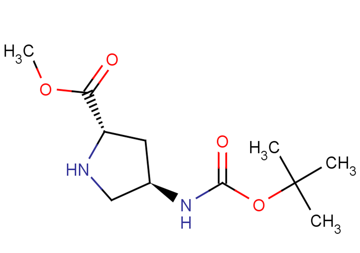methyl (2S,4R)-4-{[(tert-butoxy)carbonyl]amino}pyrrolidine-2-carboxylate