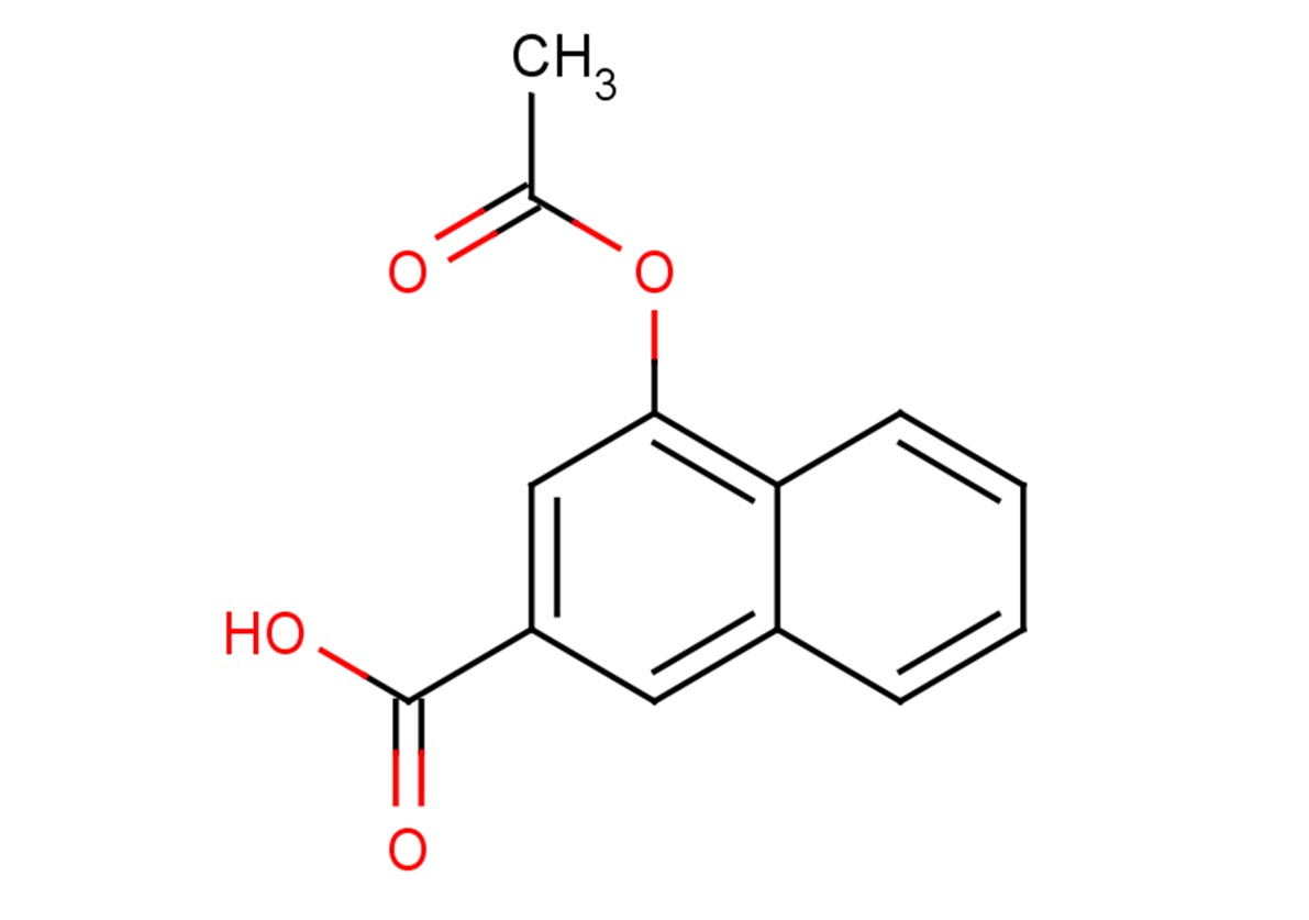 4-(acetyloxy)naphthalene-2-carboxylic acid