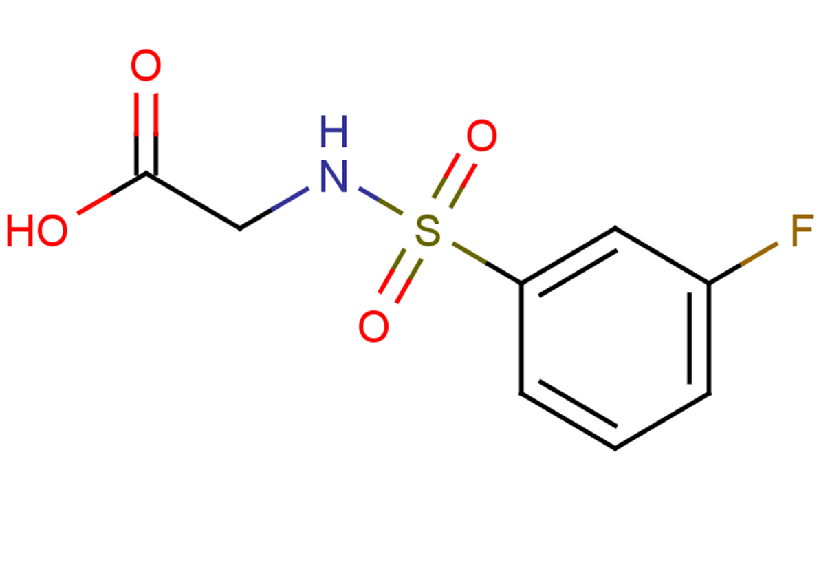 2-[(3-fluorobenzene)sulfonamido]acetic acid