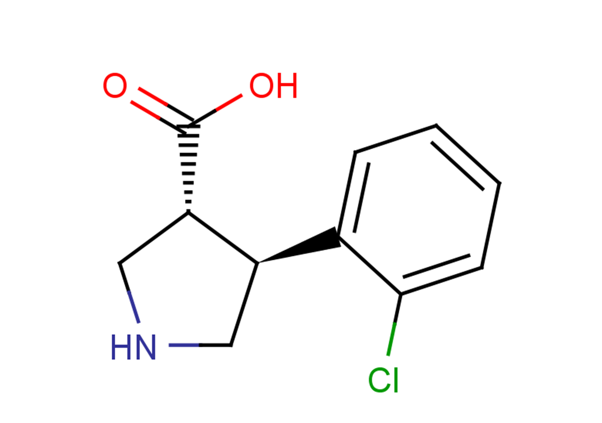 (3R,4S)-4-(2-chlorophenyl)pyrrolidine-3-carboxylic acid
