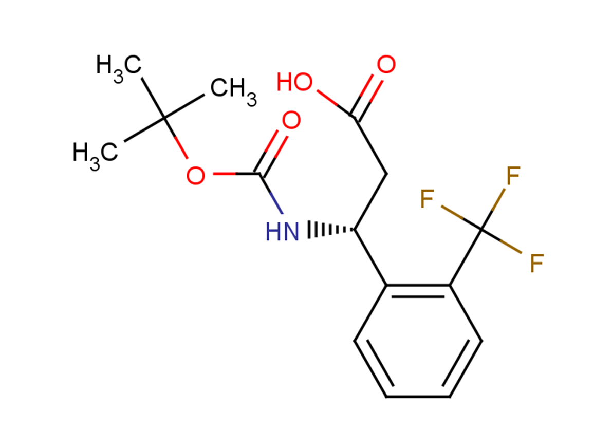 (3R)-3-{[(tert-butoxy)carbonyl]amino}-3-[2-(trifluoromethyl)phenyl]propanoic acid