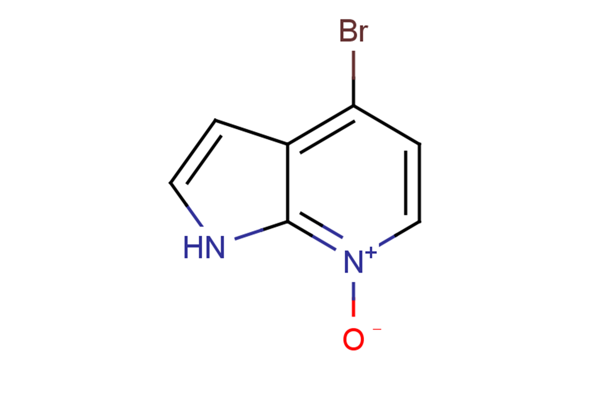 4-bromo-1H-pyrrolo[2,3-b]pyridin-7-ium-7-olate
