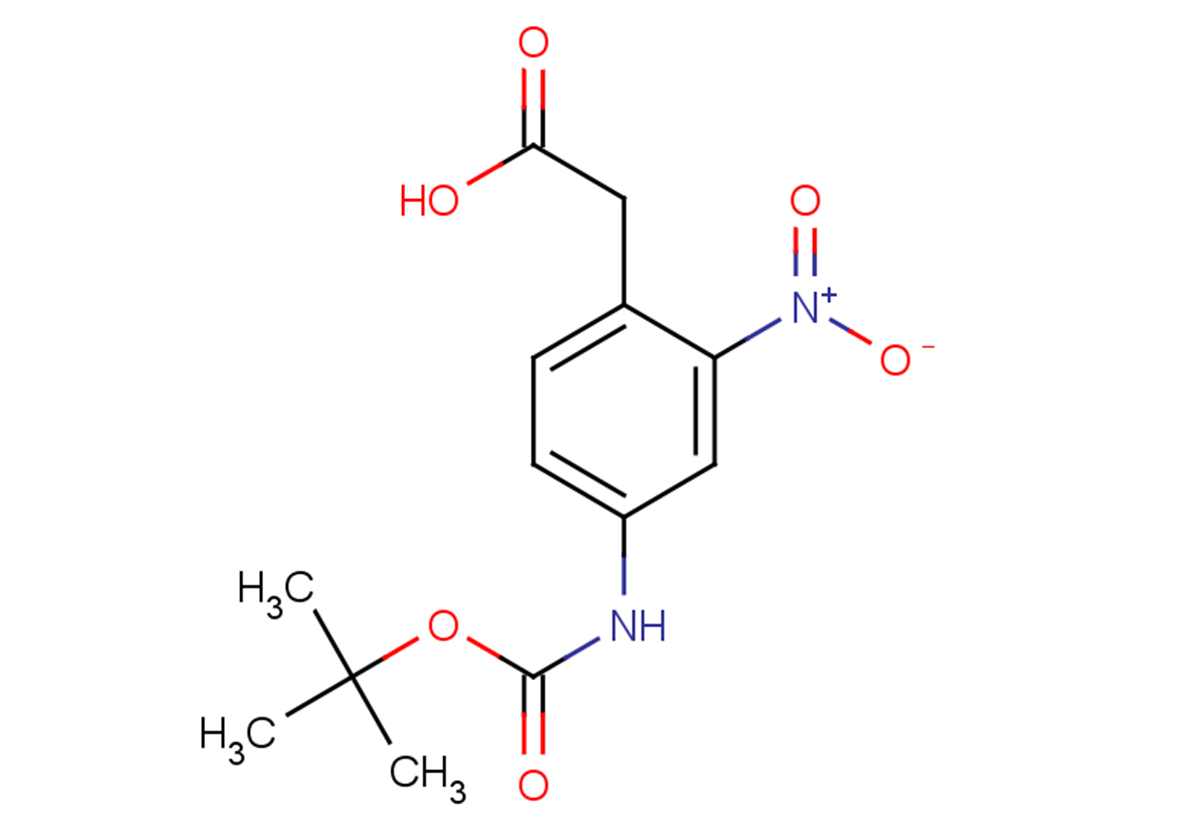 2-(4-{[(tert-butoxy)carbonyl]amino}-2-nitrophenyl)acetic acid