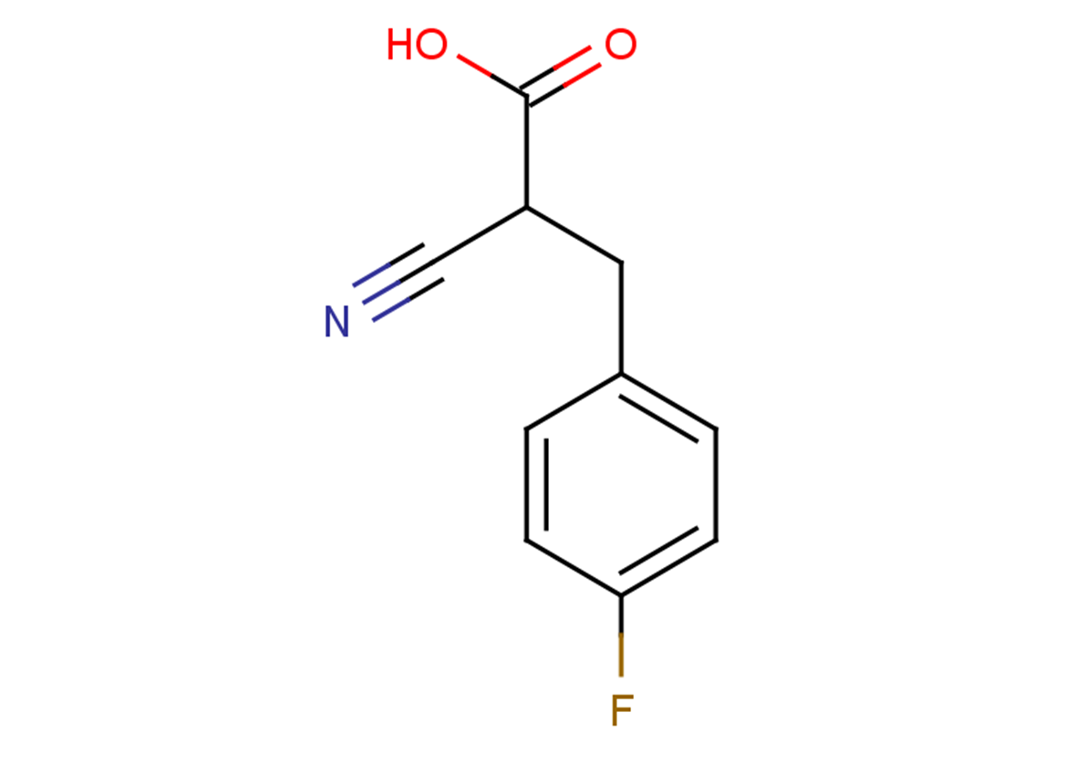 2-cyano-3-(4-fluorophenyl)propanoic acid