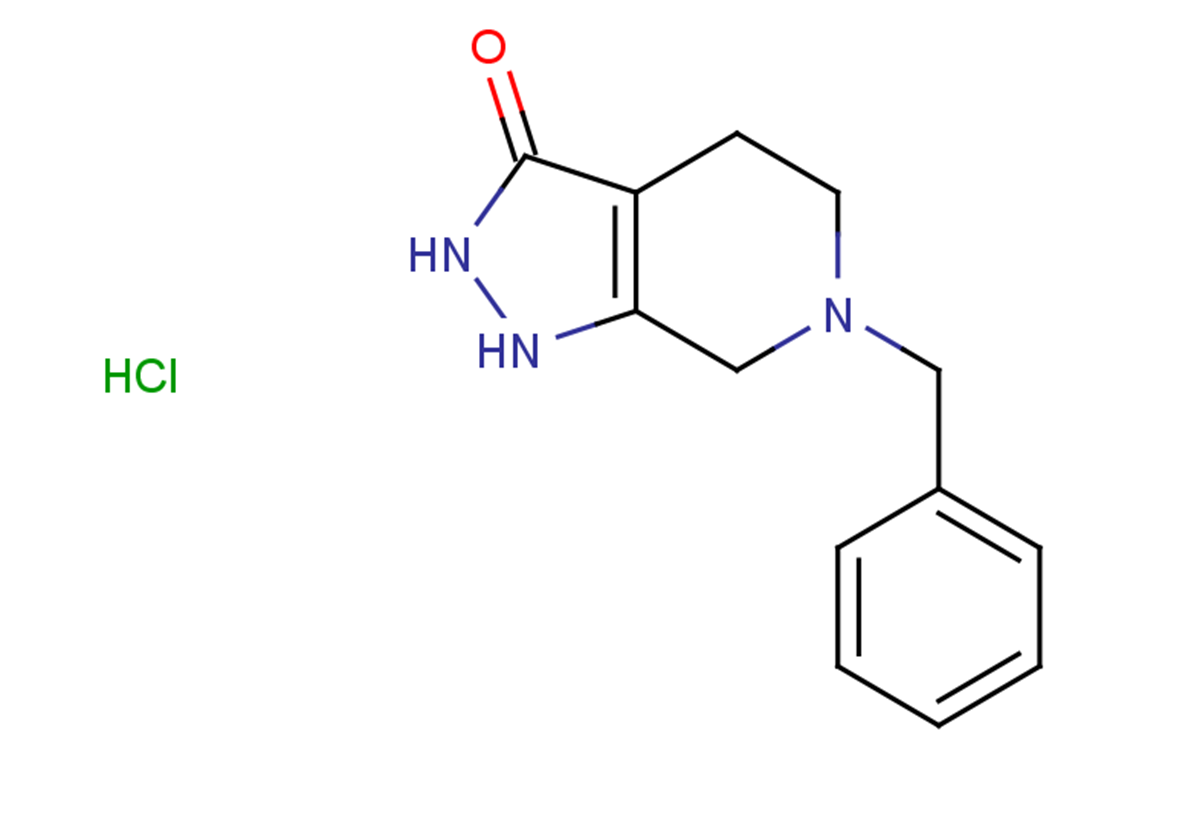 6-benzyl-1H,2H,3H,4H,5H,6H,7H-pyrazolo[3,4-c]pyridin-3-one hydrochloride