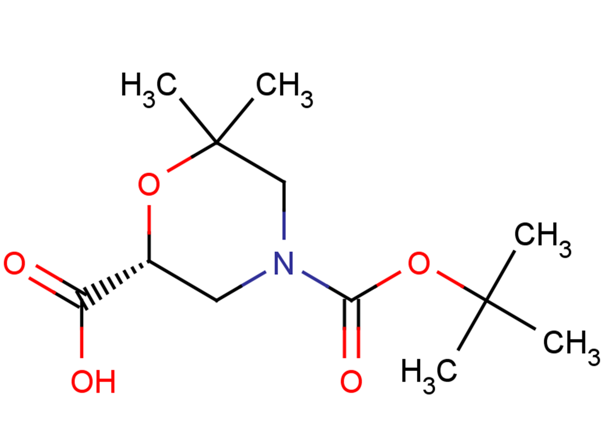 (2R)-4-[(tert-butoxy)carbonyl]-6,6-dimethylmorpholine-2-carboxylic acid