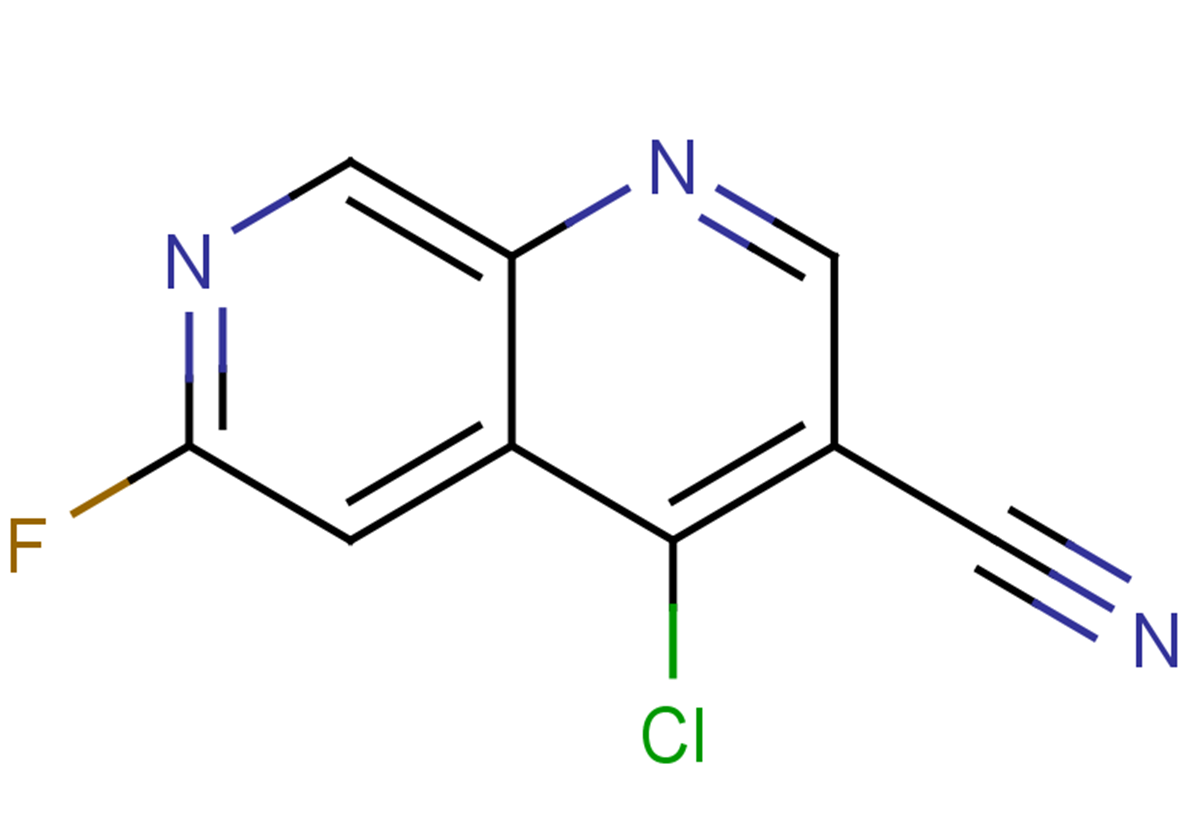 4-chloro-6-fluoro-1,7-naphthyridine-3-carbonitrile