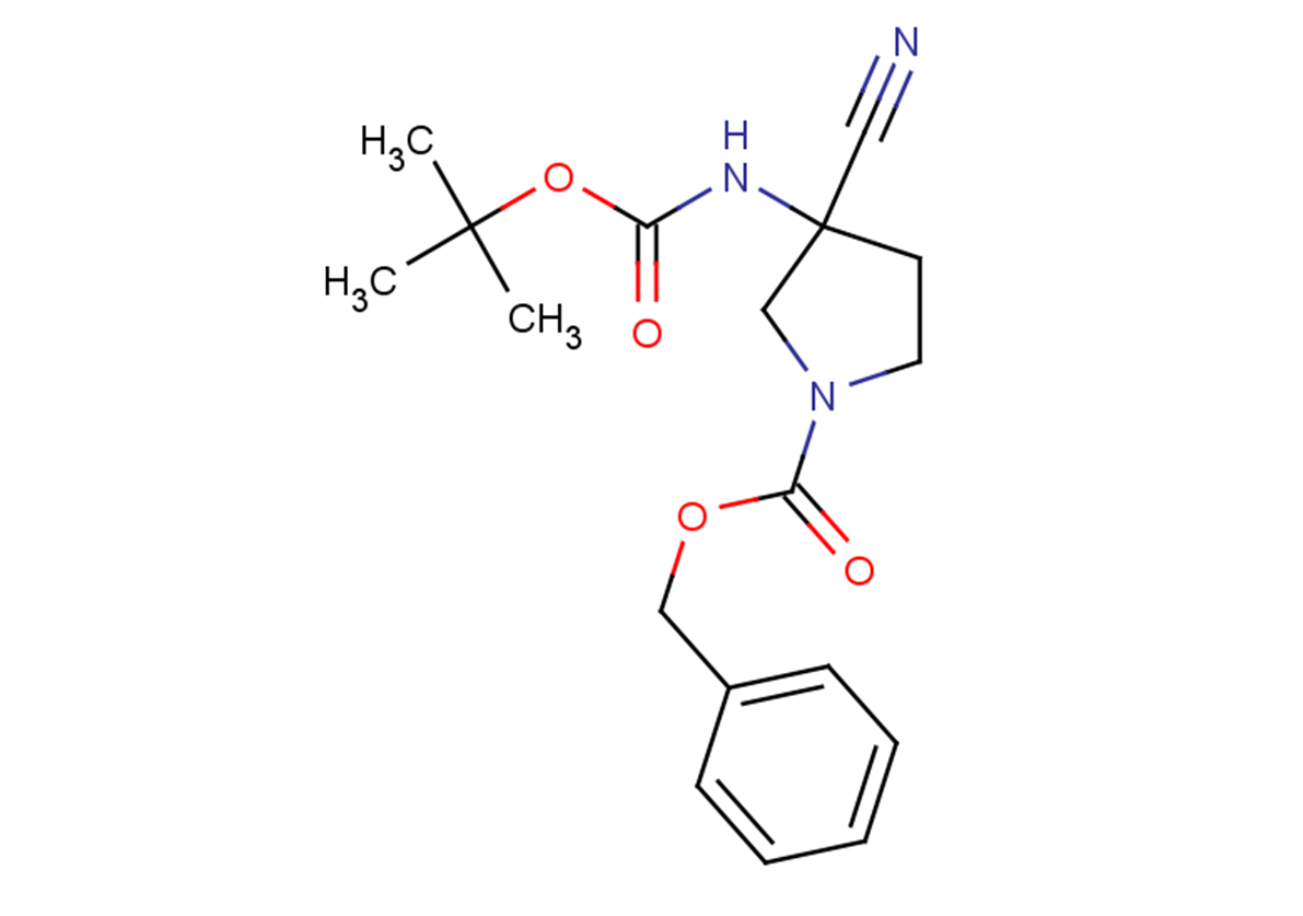 benzyl 3-{[(tert-butoxy)carbonyl]amino}-3-cyanopyrrolidine-1-carboxylate