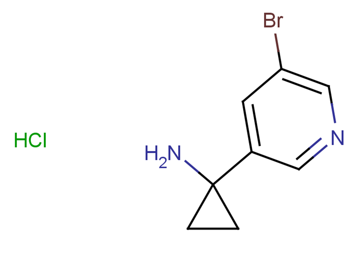 1-(5-bromopyridin-3-yl)cyclopropan-1-amine hydrochloride