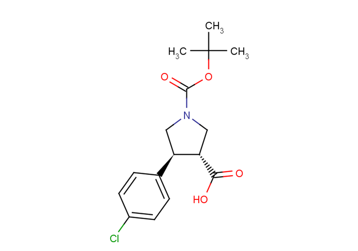 (3R,4S)-1-[(tert-butoxy)carbonyl]-4-(4-chlorophenyl)pyrrolidine-3-carboxylic acid