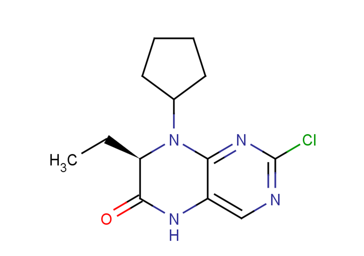(7R)-2-chloro-8-cyclopentyl-7-ethyl-5,6,7,8-tetrahydropteridin-6-one