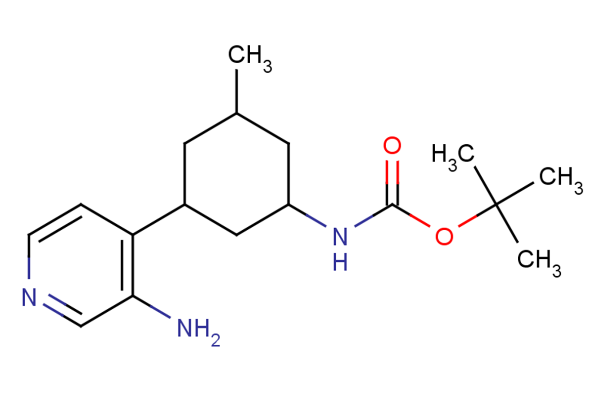 tert-butyl N-[3-(3-aminopyridin-4-yl)-5-methylcyclohexyl]carbamate