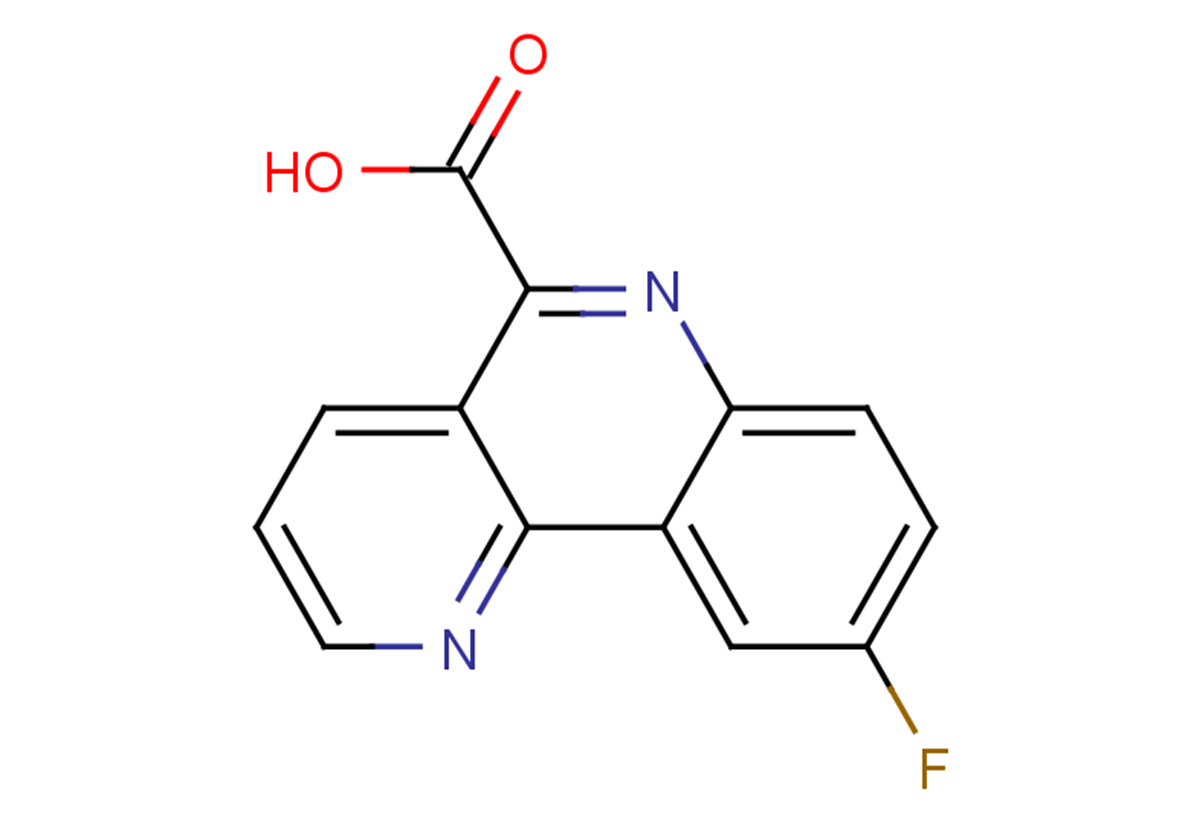 9-fluorobenzo[h]1,6-naphthyridine-5-carboxylic acid