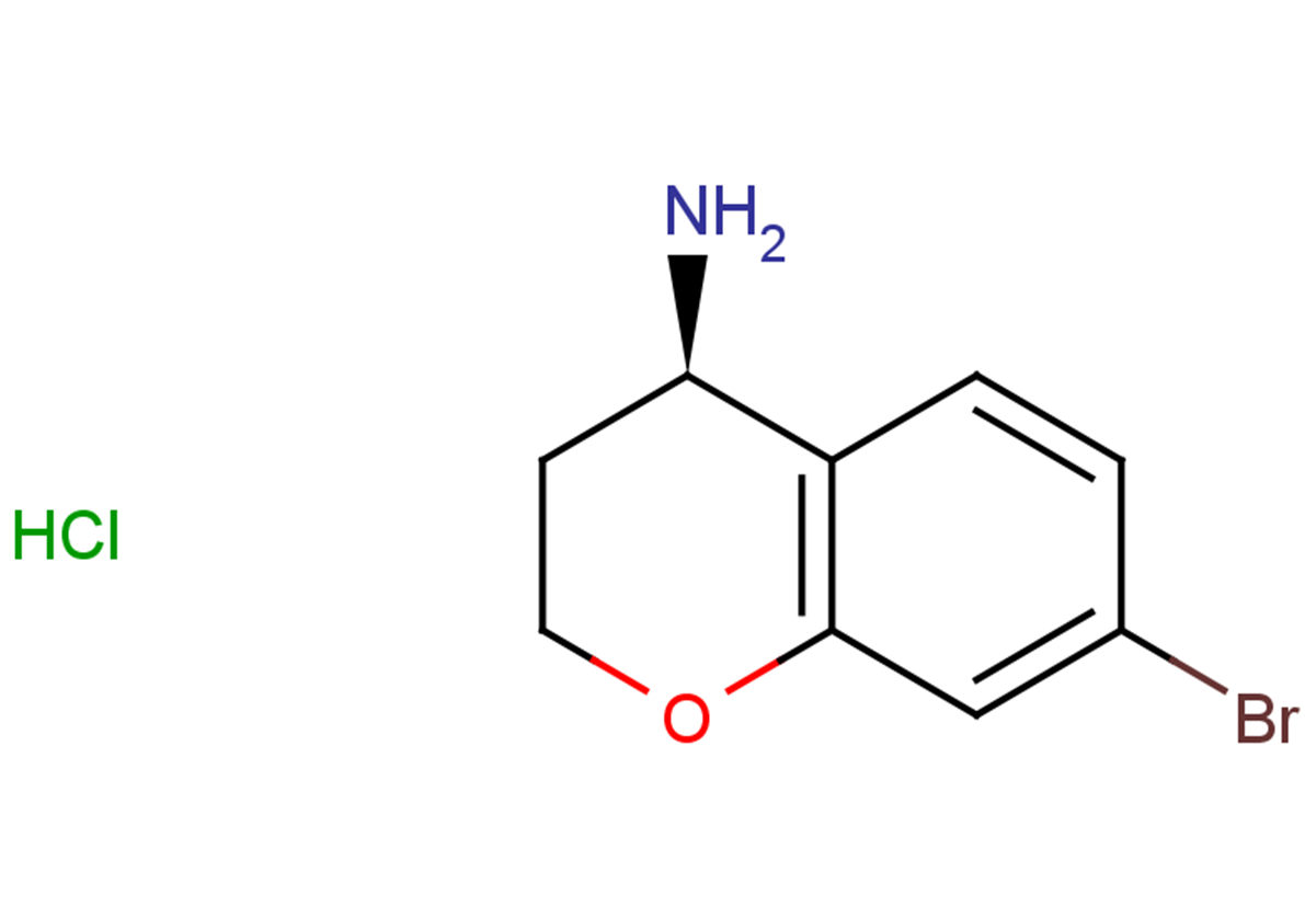 (4R)-7-bromo-3,4-dihydro-2H-1-benzopyran-4-amine hydrochloride