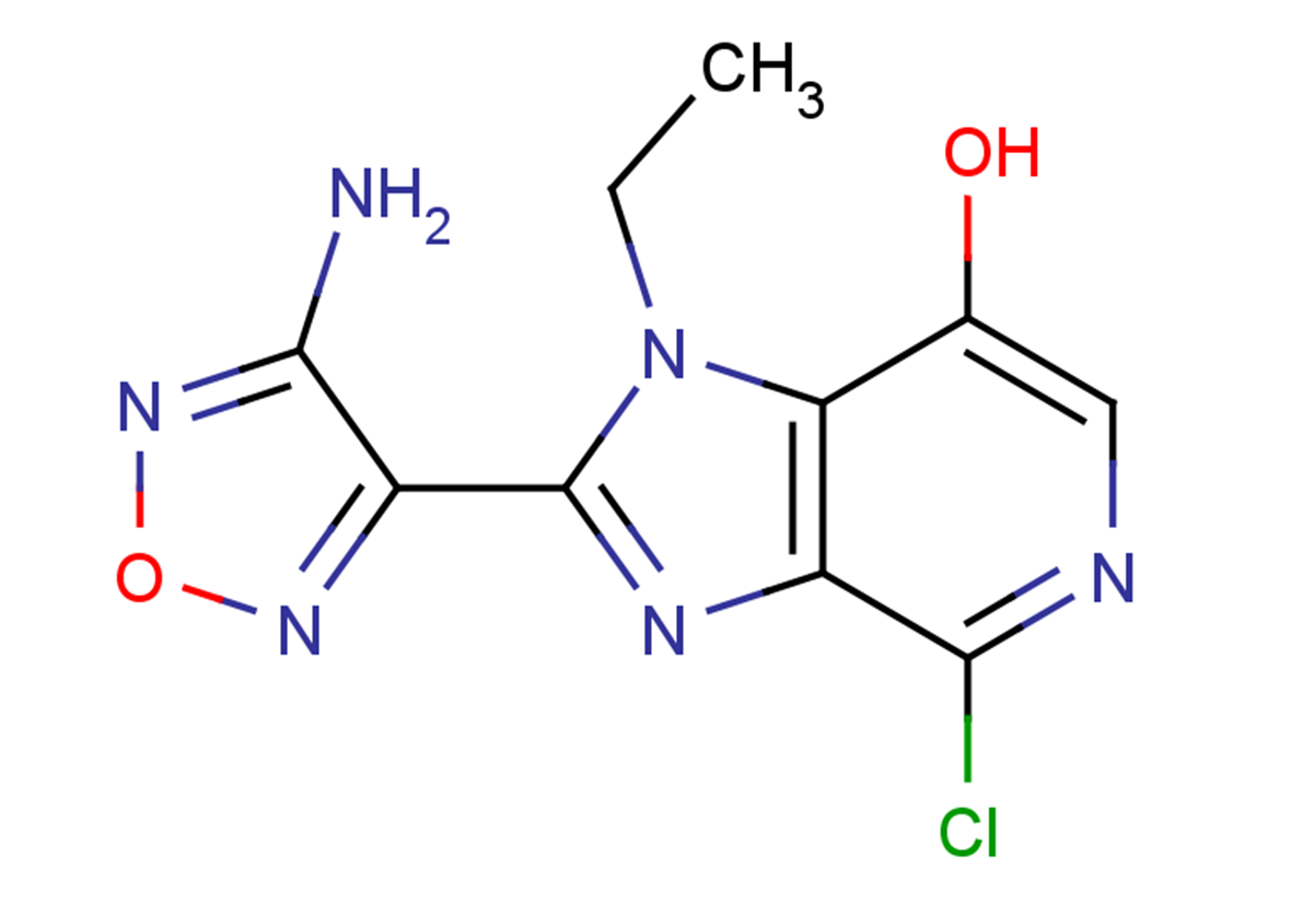 2-(4-amino-1,2,5-oxadiazol-3-yl)-4-chloro-1-ethyl-1H-imidazo[4,5-c]pyridin-7-ol