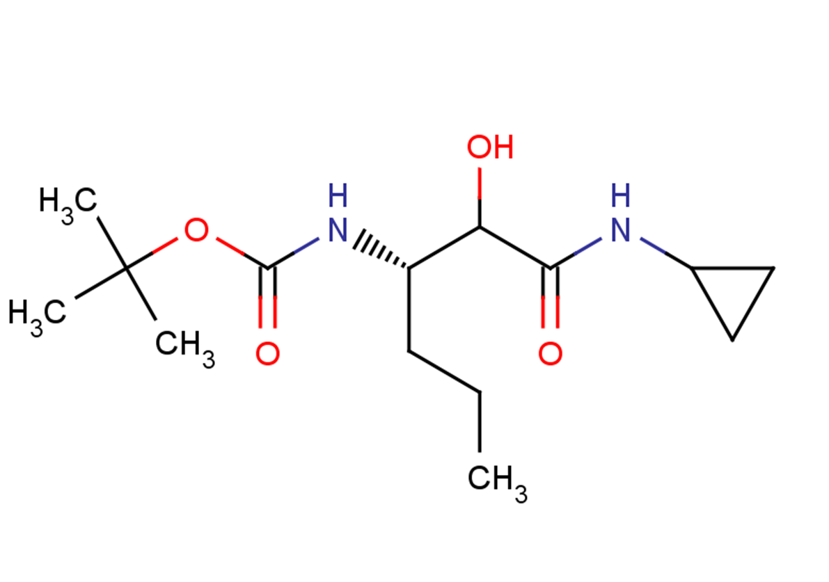 tert-butyl N-[(2S)-1-(cyclopropylcarbamoyl)-1-hydroxypentan-2-yl]carbamate