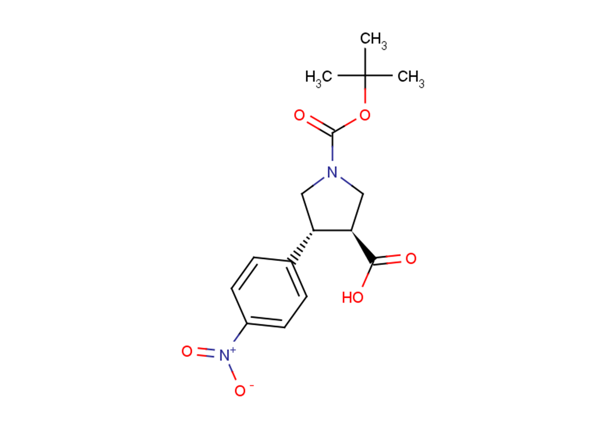(3S,4R)-1-[(tert-butoxy)carbonyl]-4-(4-nitrophenyl)pyrrolidine-3-carboxylic acid