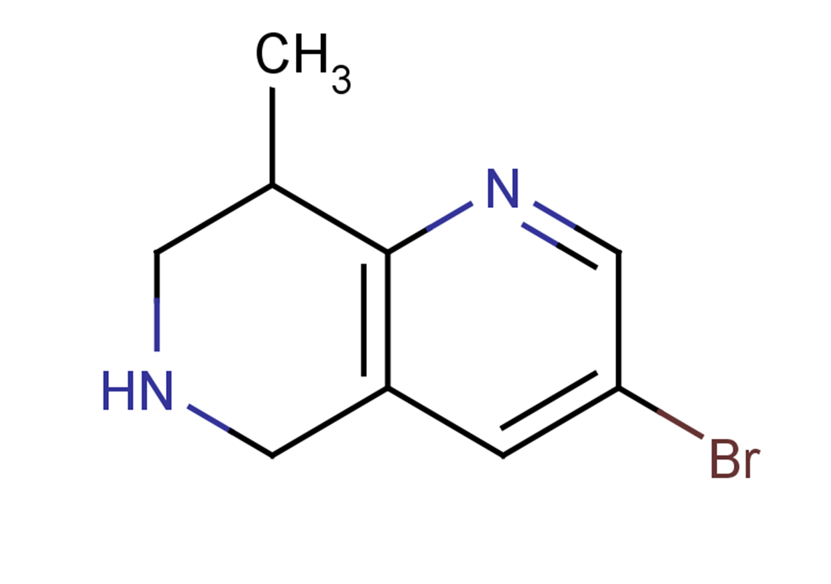 3-bromo-8-methyl-5,6,7,8-tetrahydro-1,6-naphthyridine