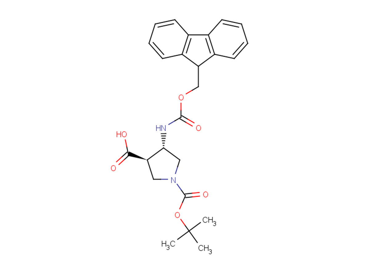 (3R,4S)-1-[(tert-butoxy)carbonyl]-4-{[(9H-fluoren-9-ylmethoxy)carbonyl]amino}pyrrolidine-3-carboxylic acid
