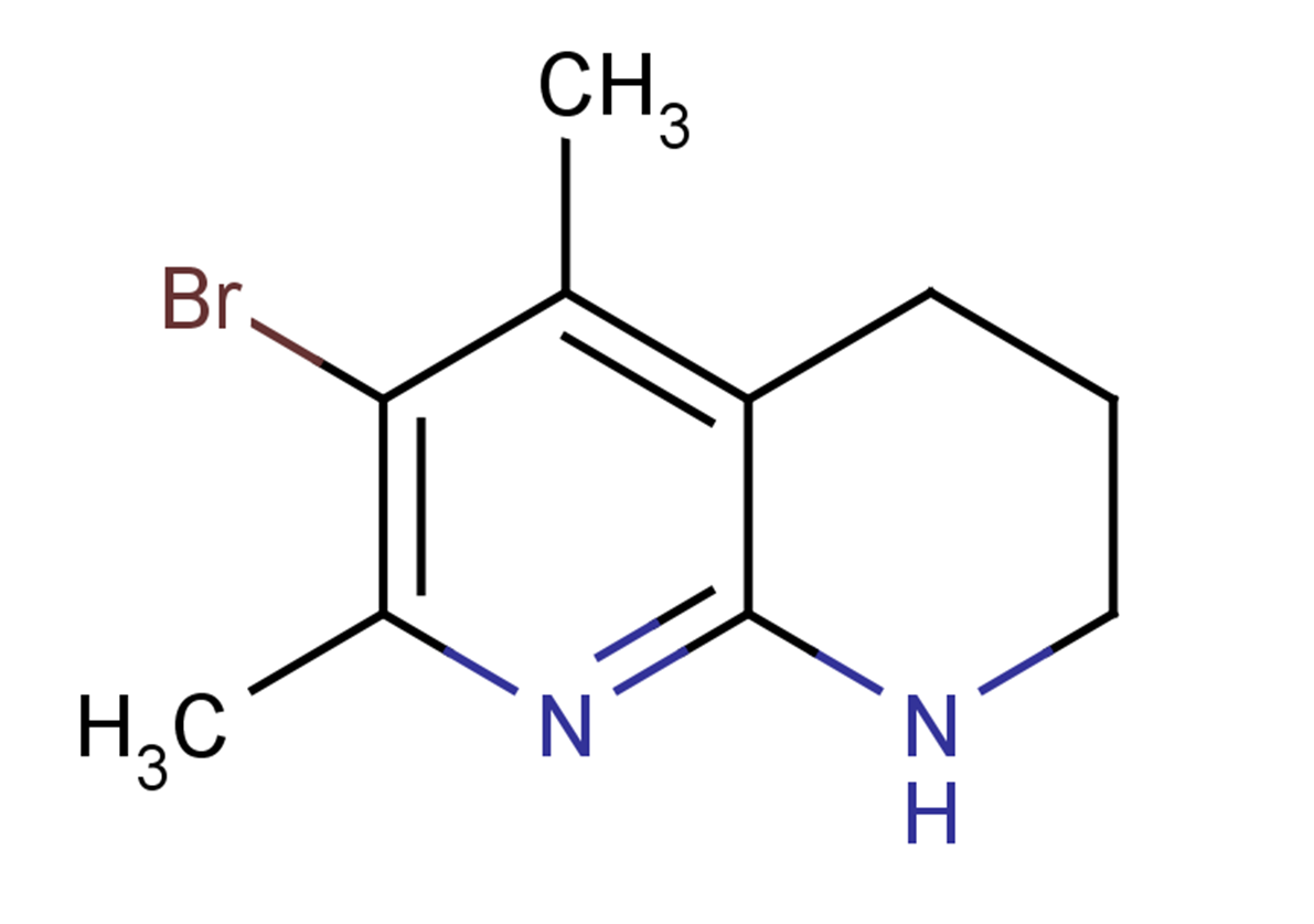 6-bromo-5,7-dimethyl-1,2,3,4-tetrahydro-1,8-naphthyridine