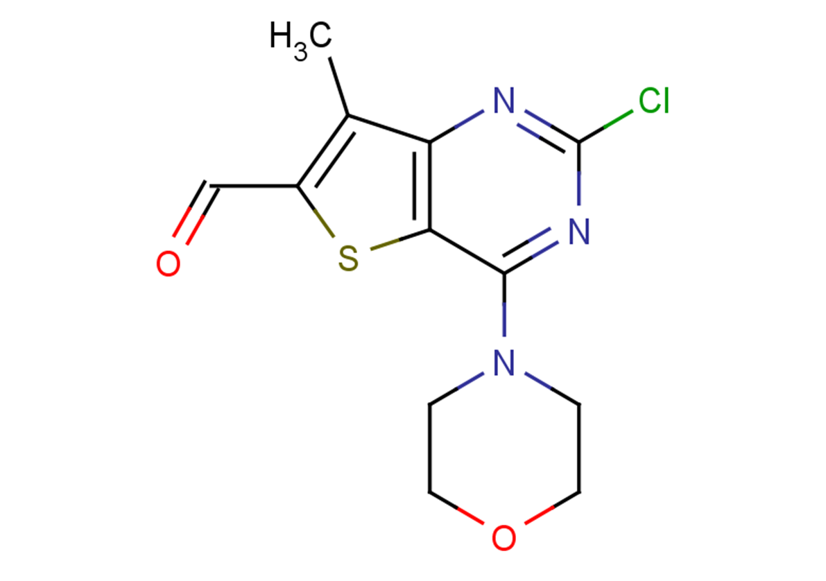 2-chloro-7-methyl-4-(morpholin-4-yl)thieno[3,2-d]pyrimidine-6-carbaldehyde