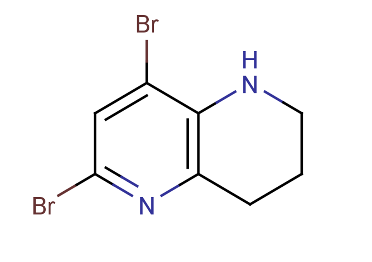 6,8-dibromo-1,2,3,4-tetrahydro-1,5-naphthyridine