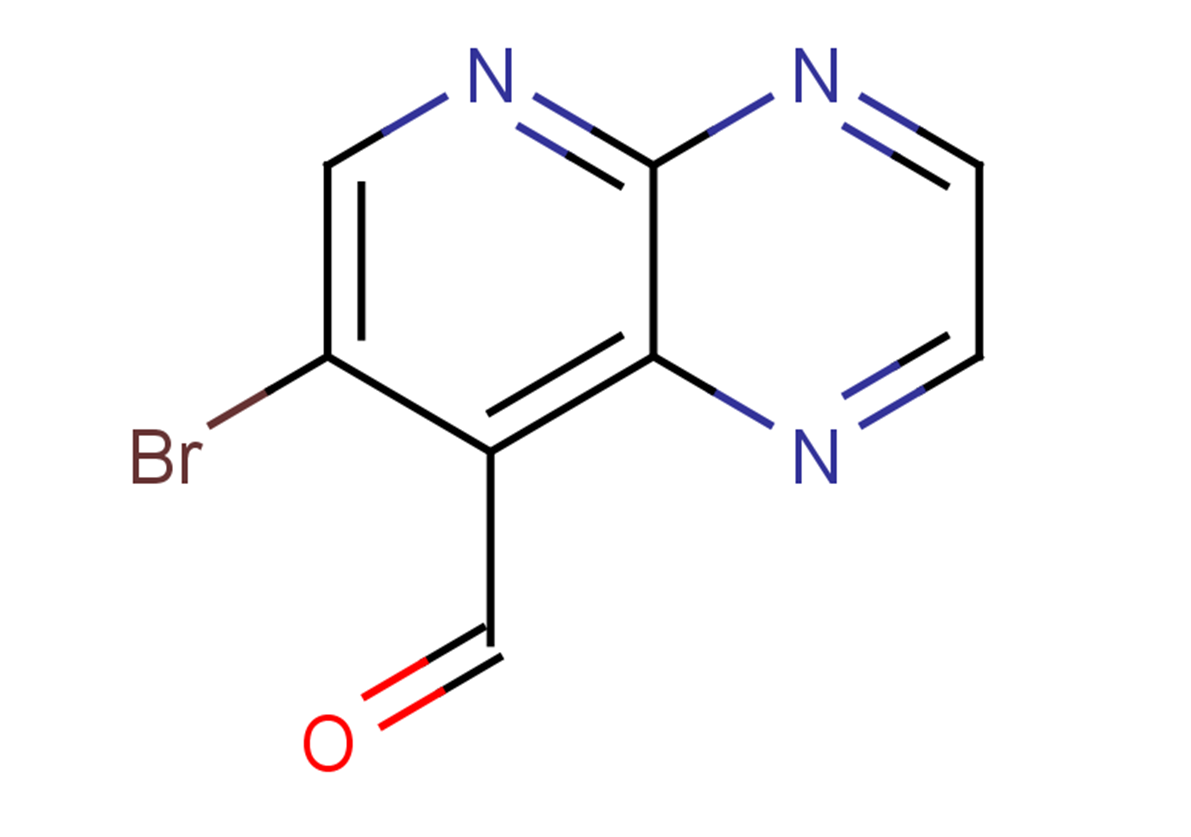 7-bromopyrido[2,3-b]pyrazine-8-carbaldehyde