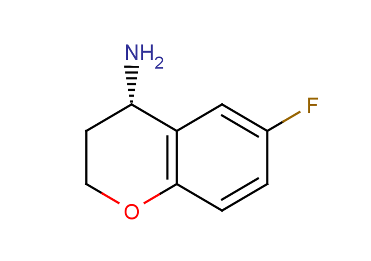 (4S)-6-fluoro-3,4-dihydro-2H-1-benzopyran-4-amine
