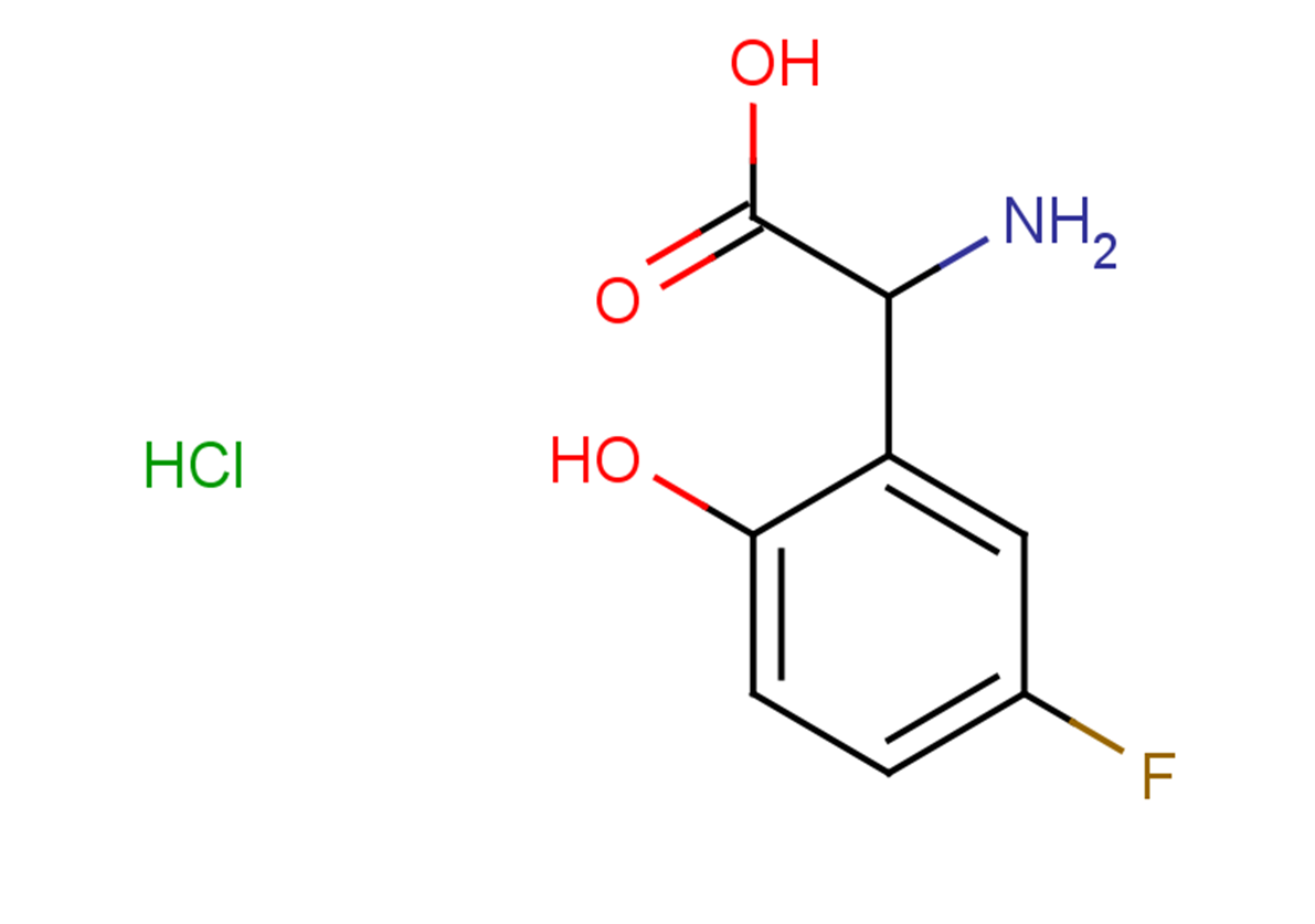 2-amino-2-(5-fluoro-2-hydroxyphenyl)acetic acid hydrochloride