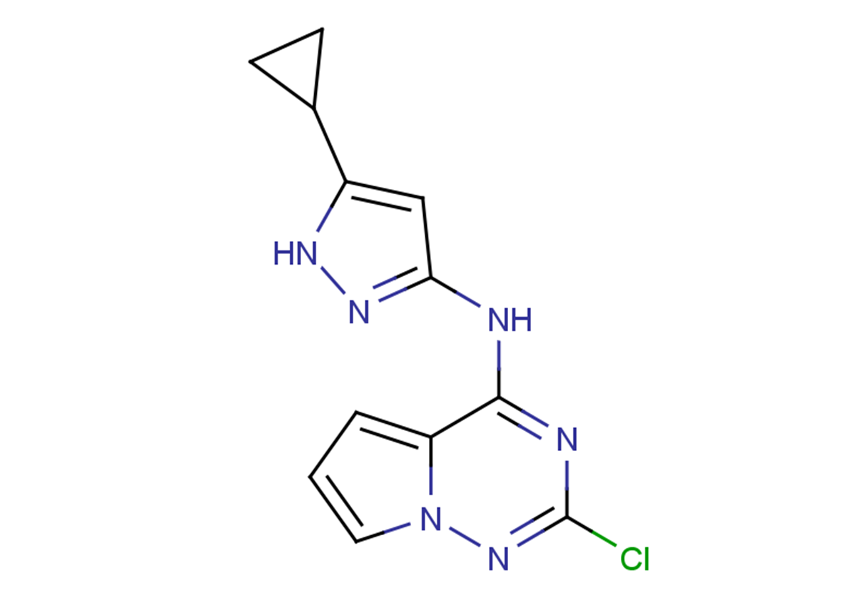 N-{2-chloropyrrolo[2,1-f][1,2,4]triazin-4-yl}-5-cyclopropyl-1H-pyrazol-3-amine