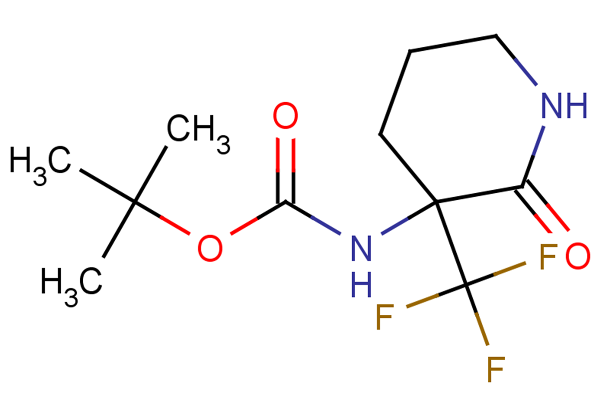 tert-butyl N-[2-oxo-3-(trifluoromethyl)piperidin-3-yl]carbamate